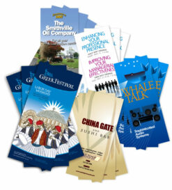 Brochures in fine printing to make an impact