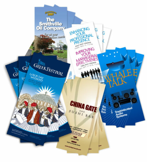 Brochures in fine printing to make an impact