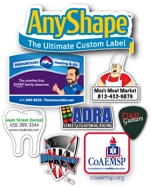 full color label printing with no die charge